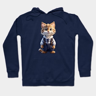 Cartoon Cat Hoodie